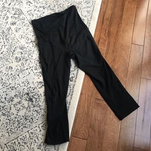 Isabell Maternity Black Workout Capri